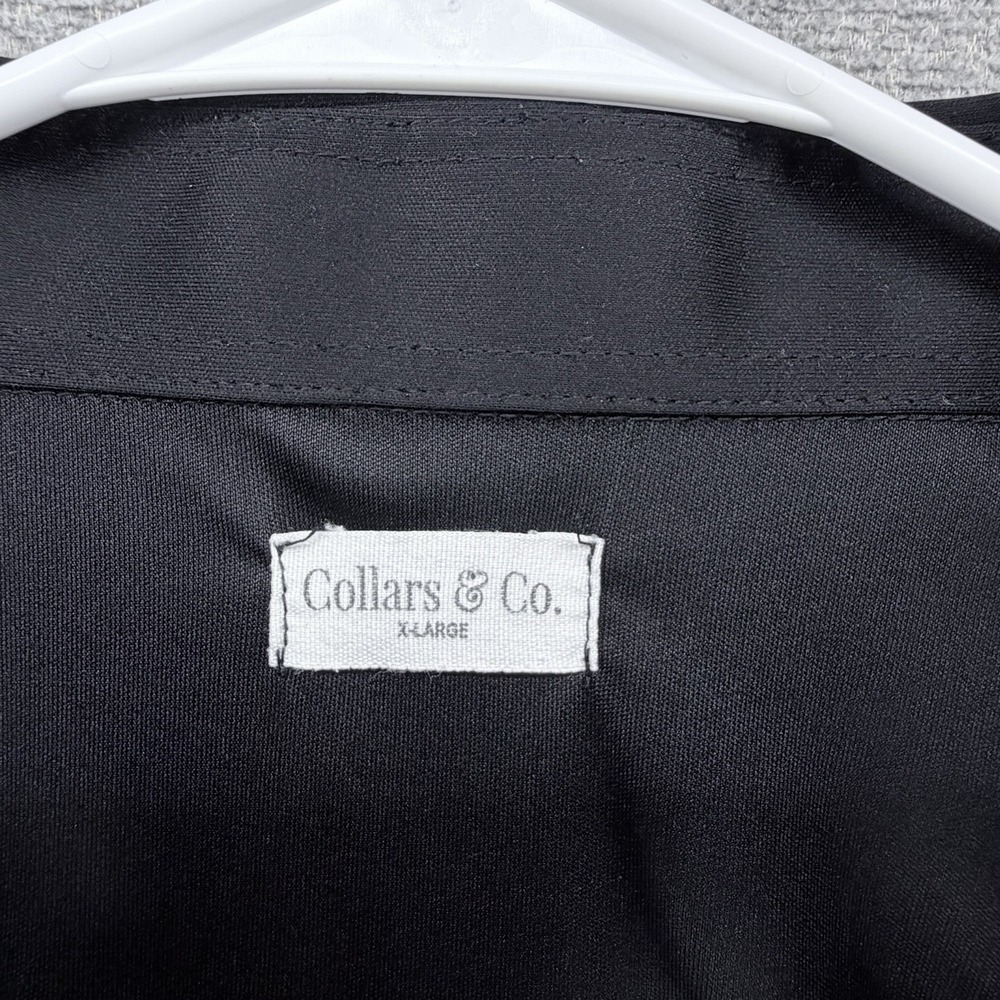 Collars Co Golf Polo Shirt Men Size XL Black Short Sleeve - Picture 3 of 7